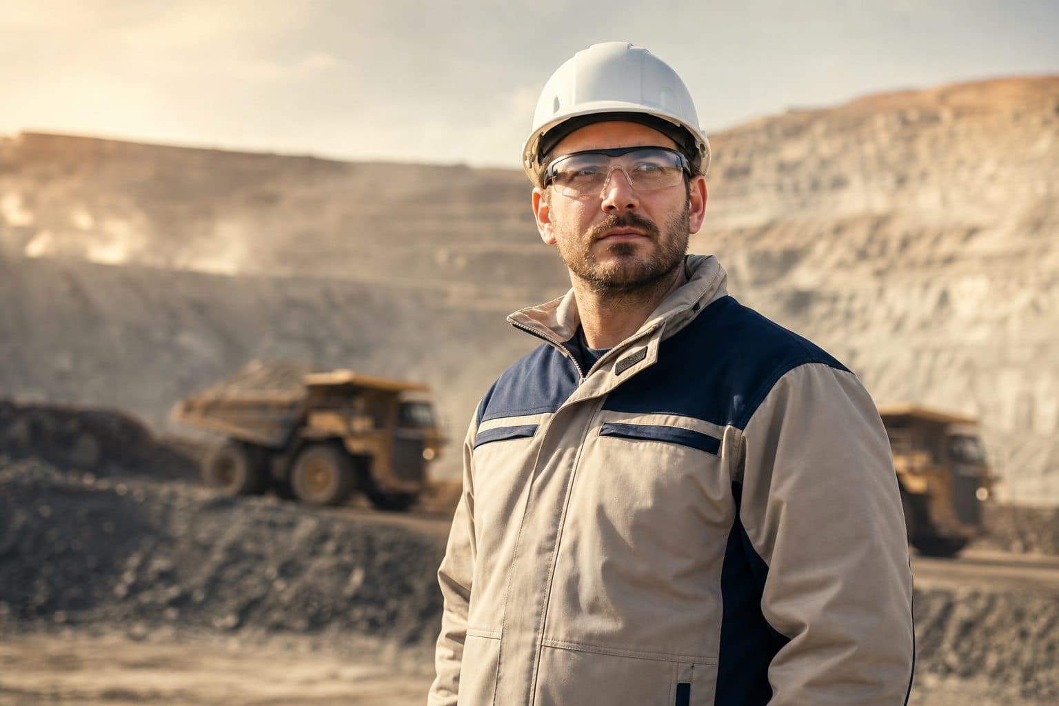 Ropa ignífuga certificada ESTEPA: operario industrial con indumentaria de trabajo FR y equipo de protección